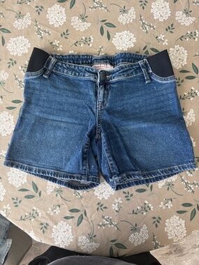 Casual Maternity Denim Shorts